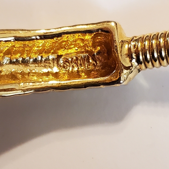 Fun & Fabulous Vintage KJL Jeweled Fish Bracelet - Picture 7 of 7